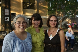Patty Parks, librarian, Gigi and me at Girls of Summer 2012