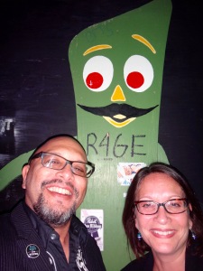 A random Gumby sighting with my friend, Greg Neri